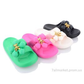 Шльопанці жіночі полегшені Літо W878 mix (12 пар р.36-41) "Elmob" недорого оптом від прямого постачальника