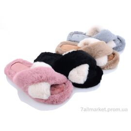 Тапки жіночі для будинку Весна/осінь LB81B mix (12 пар р.36-41) "Elmob" недорого оптом від прямого постачальника
