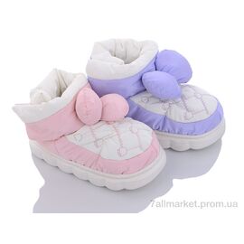 Фотография Тапки детские домашние зима MX3 mix (12 пар р.30-35) "Elmob" недорого оптом от прямого поставщика