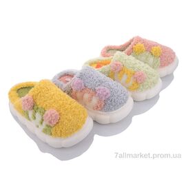 Тапки жіночі для будинку Весна/осінь LX4 mix (12 пар р.36-41) "Elmob" недорого оптом від прямого постачальника