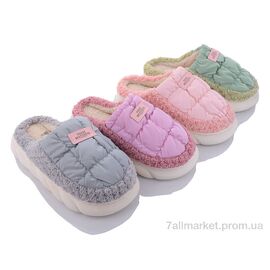 Тапки жіночі для будинку Зима PL45 mix (12 пар р.36-41) "Elmob" недорого оптом від прямого постачальника