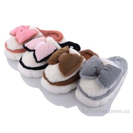 Тапки жіночі для будинку Зима PL28 mix (12 пар р.36-41) "Elmob" недорого оптом від прямого постачальника