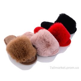 Тапки жіночі для будинку Весна/осінь L1806 mix (12 пар р.36-41) "Elmob" недорого оптом від прямого постачальника