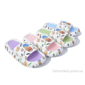 Шльопанці жіночі полегшені Літо W61 mix (12 пар р.36-41) "Elmob" недорого оптом від прямого постачальника