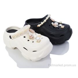 Крокси жіночі літні Літо W63 mix (12 пар р.36-41) "Elmob" недорого оптом від прямого постачальника