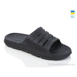 Шльопанці чоловічі пляжні Літо N72 чорний (6 пар р.41-45) "Lot Shoes" недорого оптом від прямого постачальника