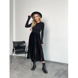 Фотография Юбка женская 6018 black р.42-48 "LINDA" недорого оптом от прямого поставщика