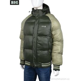 Куртка чоловіча Зима 3937-23128-2 green (5 шт. р.сітка48-56) "BIG" недорого оптом від прямого постачальника