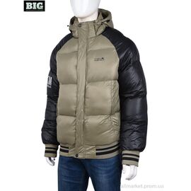 Куртка чоловіча Зима 3937-23128-5 khaki (5 шт. р.сітка48-56) "BIG" недорого оптом від прямого постачальника
