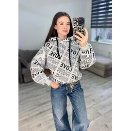 Фотография Худи женское 300-2 grey р.42-48 "VLADISLAVA" недорого оптом от прямого поставщика