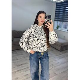 Худі жіноче 300-3 l.beige р.42-48 "VLADISLAVA" недорого оптом від прямого постачальника