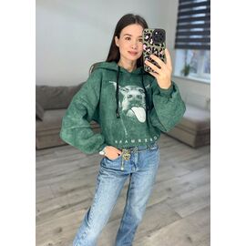 Худі жіноче 300-4 green р.42-48 "VLADISLAVA" недорого оптом від прямого постачальника
