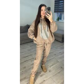 Костюм спортивний жіночий 303 beige р.42-48 "VLADISLAVA" недорого оптом від прямого постачальника