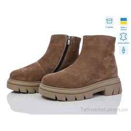 Фотография Ботинки женские стильные зима 5027-216 хакі з. (6 пар р.36-40) "Мрія" недорого оптом от прямого поставщика