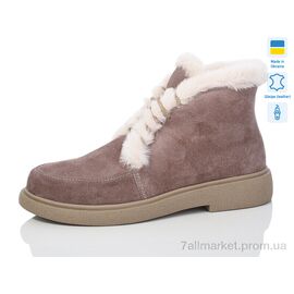 Черевики жіночі стильні Зима 377-1 батал кап.+беж.з. зима (6 пар р.40-43) "Sali" недорого оптом від прямого постачальника