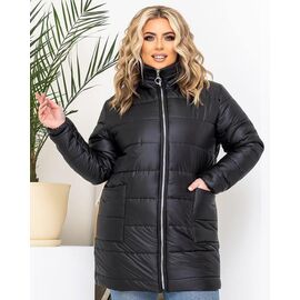 Куртка жіноча зимова 020 black р.48-58 "Bulavka" недорого оптом від прямого постачальника