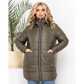 Куртка жіноча зимова 020 khaki р.48-58 "Bulavka" недорого оптом від прямого постачальника