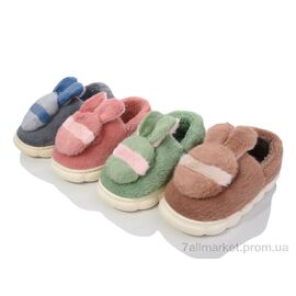 Тапки дитячі домашні Зима A609 mix (12 пар р.30-35) "M&L  Alex13" недорого оптом від прямого постачальника