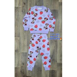 Фотография Пижама детская тёплая на девочку 420-1 lilac р.3-7 "iBamBino" недорого оптом от прямого поставщика