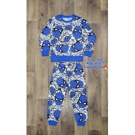 Фотография Пижама детская тёплая на мальчика 420-1S blue р.3-7 "iBamBino" недорого оптом от прямого поставщика