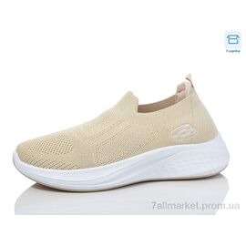 Кросівки жіночі модні Літо J1071 beige (8 пар р.36-41) "Hongquan" недорого оптом від прямого постачальника