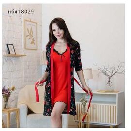 Комплект жіночий 18029 red р.M-2XL "Vehuiah" недорого оптом від прямого постачальника