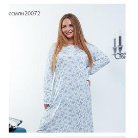 Фотография Ночнушка женская 20072 l.blue р.L-2XL "Vehuiah" недорого оптом от прямого поставщика