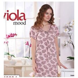 Нічня жіноча 6100 pink р.3XL-5XL "Vehuiah" недорого оптом від прямого постачальника