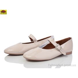 Балетки жіночі зручні Весна/осінь W953-28 (8 пар р.36-41) "Mei De Li" недорого оптом від прямого постачальника
