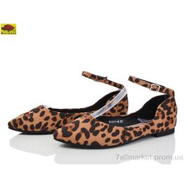 Балетки жіночі зручні Весна/осінь W1311-6 (8 пар р.36-41) "Mei De Li" недорого оптом від прямого постачальника