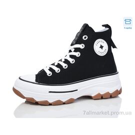 Кеди жіночі стильні Весна/осінь J1060-1 (8 пар р.36-41) "Hongquan" недорого оптом від прямого постачальника