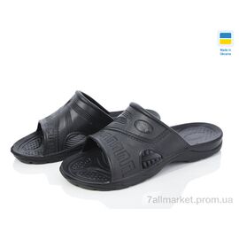 Шльопанці чоловічі пляжні Літо B3 чорний (6 пар р.41-46) "Vladimir" недорого оптом від прямого постачальника