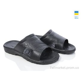 Шльопанці чоловічі пляжні Літо B9 чорний (6 пар р.41-46) "Vladimir" недорого оптом від прямого постачальника