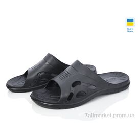 Шльопанці чоловічі пляжні Літо Підкова чорний (8 пар р.40-48) "Vladimir" недорого оптом від прямого постачальника