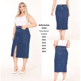 Спідниця жіноча 4589 blue р.38-48 "Jeans Style" недорого оптом від прямого постачальника