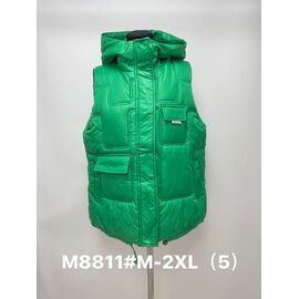 Фотография Жилетка женская M8811 green р.M-2XL "Jacket" недорого оптом от прямого поставщика