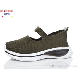 Фотография Слипоны детские без шнурков Лето X8035-4 (12 пар р.32-37) "GFB-Канарейка" недорого оптом от прямого поставщика