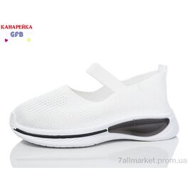 Фотография Слипоны детские без шнурков Лето X8035-6 (12 пар р.32-37) "GFB-Канарейка" недорого оптом от прямого поставщика