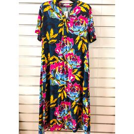 Фотография Платье летнее женское 827 navy р.2XL-6XL "BASE" недорого оптом от прямого поставщика