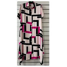 Фотография Платье летнее женское 7582CL beige-crimson р.XL-5XL "BASE" недорого оптом от прямого поставщика