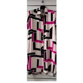 Фотография Платье летнее женское 8329CL beige-crimson р.XL-5XL "BASE" недорого оптом от прямого поставщика