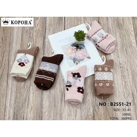 Шкарпетки жіночі теплі B2551-21 mix р.37-41 "Annet" недорого оптом від прямого постачальника
