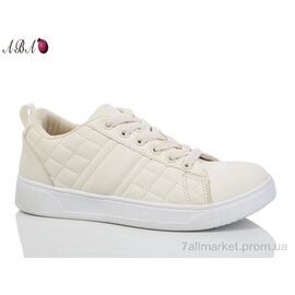 Фотография Кроссовки женские модные Весна/осень JP36 beige (8 пар р.36-41) "Aba" недорого оптом от прямого поставщика