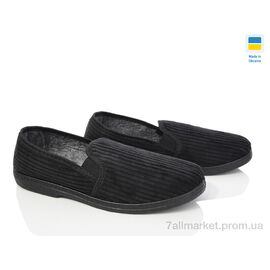 Мокасини чоловічі демісезонні Весна/осінь Кредо мокас. чол. 1242 чорний (7 пар р.41-45) "Vladimir" недорого оптом від прямого постачальника