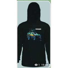 Фотография Худи детский на мальчика MB48 black р.134-152 "Mary Brand" недорого оптом от прямого поставщика