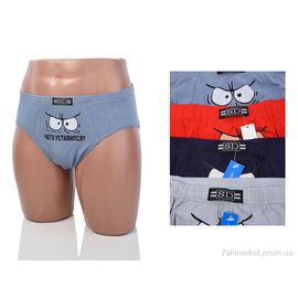 Фотография Трусы Весна/осень E617 mix (08795) (24 шт. р.сетка L-3XL) "Obuvok" недорого оптом от прямого поставщика