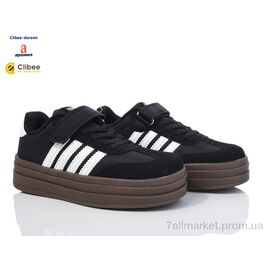 Кросівки дитячі модні Весна/осінь LC830 black (6 пар р.33-38) "Clibee-Doremi" недорого оптом від прямого постачальника