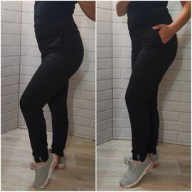 Штани спортивні жіночі 1030 black р.S-XL "VICTORY" недорого оптом від прямого постачальника