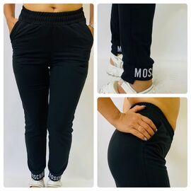 Штани спортивні жіночі теплі 8026 black р.42-48 "VICTORY" недорого оптом від прямого постачальника