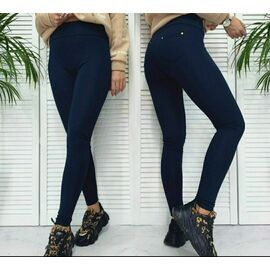 Фотография Лосины женские тёплые 7031 navy р.XL-4XL "VICTORY" недорого оптом от прямого поставщика